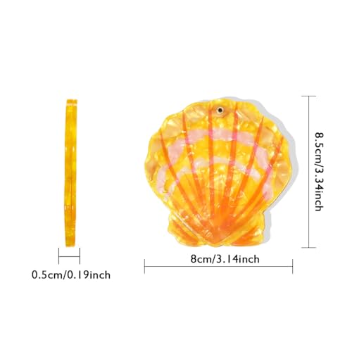 Seashell Compact Mirror 360° Rotation Portable Pocket Mirror