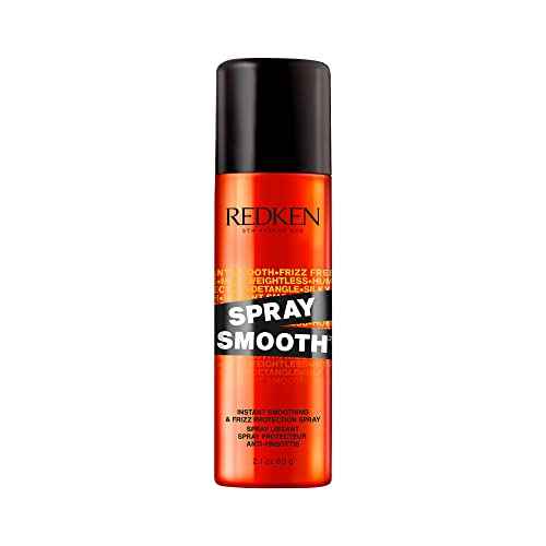 Redken Spray Smooth Anti Frizz Hair Spray | Frizz Control and Heat Protection | Instant Smoother | With Citric Acid | Paraben, Sulfate & Silicone-Free| 2 Oz