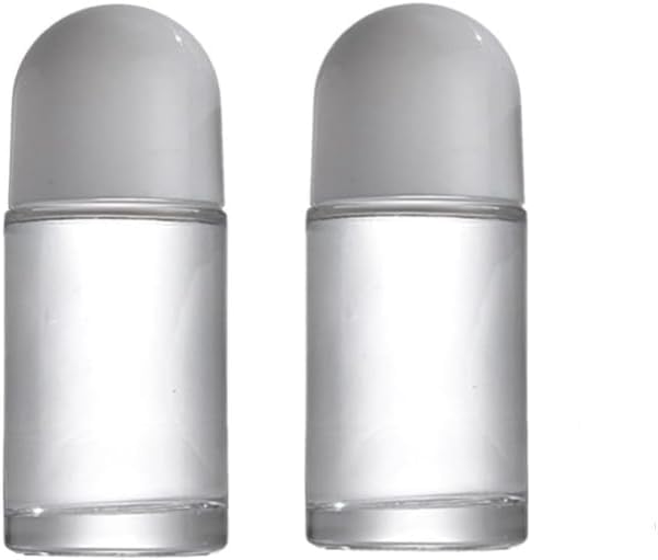 Glass Refillable Roller Bottles 50ML with Leak-Proof Plastic Ball - Essential Oil Containers