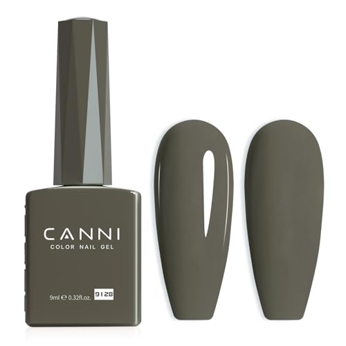 CANNI Smokehouse Grey Gel Nail Polish 1Pcs High Gloss UV Soak Off Manicure