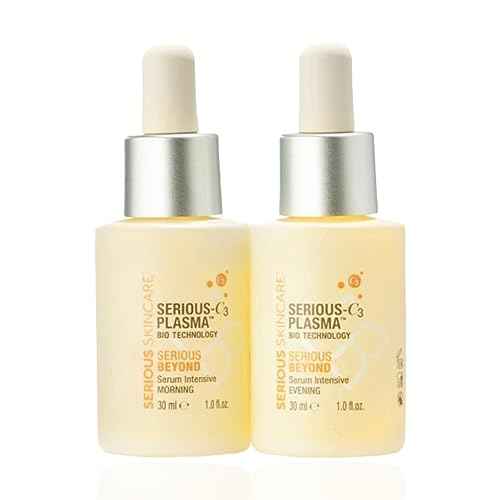 Serious Skincare - Beyond Intensive Vitamin C Serum for Face - 60 Day Facial Treatment for Healthy Glowing Skin and Brightening - Smoothes Lines, Pores and Fades Dark Spots - 2 Piece Anti-Aging Set