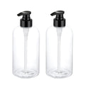 16 oz Empty Shampoo Pump Bottles, 500ml Dispenser