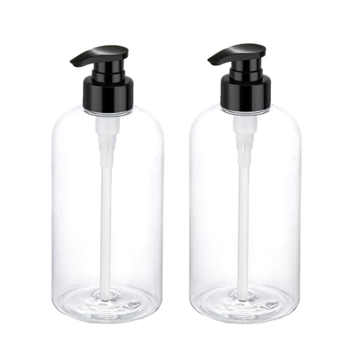 16 oz Empty Shampoo Pump Bottles, 500ml Dispenser