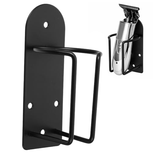 Didiseaon Stainless Steel Barber Hair Clipper Holder Wall Mounted Tool Organizer for Salon Accessories Lightweight Sturdy Electric Shaver Stand for Home Barber Shop Use Aesthetic Hair Tool Rack