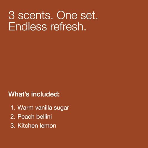 Bath & Body Works Foaming Hand Soap 3-Pack - Warm Vanilla Sugar, Peach Bellini & Kitchen Lemon