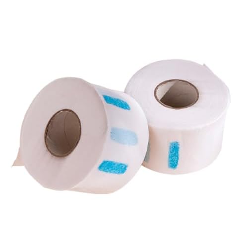 2Rolls Disposable Barber Neck Strip Neck Band Barber Neck Paper Hairdressing Stretchy Wrap Strip Hair Cutting Supplies