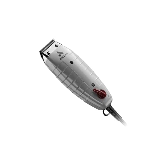 Andis 04685 Professional Outliner ll Square Blade Beard Trimmer - Blade Zero Gapper, Carbon Steel Blade - Grey