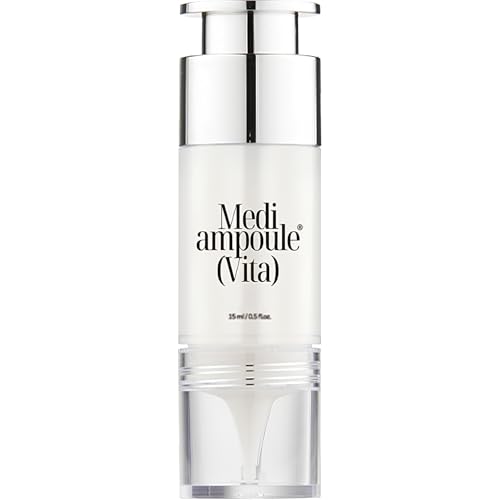 MILLIMILLI MediAmpoule ? Vita Serum | Brightening Vitamin C Face Ampoule with Vitamin E, B5 & Antioxidants | Dark Spot Corrector, Tone-Up & Radiance Booster Korean Skin Care, 15ml