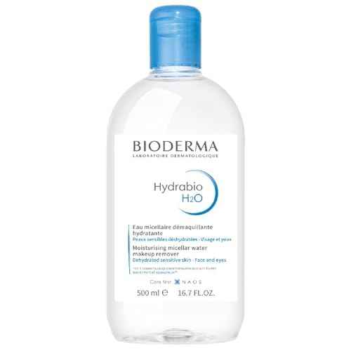 Bioderma - Hydrabio H2O Micellar Water - Face Cleanser and Makeup Remover - Micellar Cleansing Water for Dehydrated Sensitive Skin