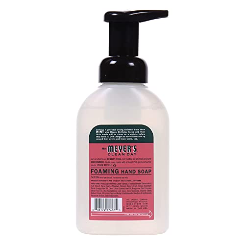 Mrs. MEYER'S CLEAN DAY Foaming Hand Soap, Watermelon Scent,10 Fl oz. (Pack of 6)