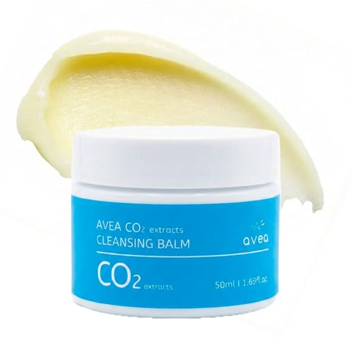 AVEA CO2 Extracts Cleansing Balm 1.69 Fl Oz Makeup Remover Face Wash for Sensitive Skin