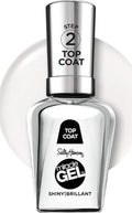 Sally Hansen Miracle Gel Shiny Top Coat Clear Nail Polish - No UV Needed