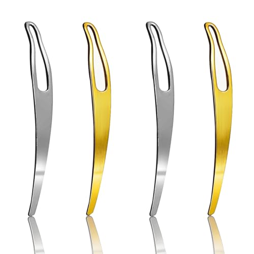 4-Piece Loc Interlocking Tool Set - Gold & Silver Crochet Needles