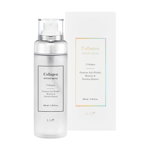 LIZK Collagen Serum Spray for Face 100ml (3.38 fl.oz) Glass Skin,easy to use, sparying at first step in skincare,body care, moisture mist, korea cosmetics