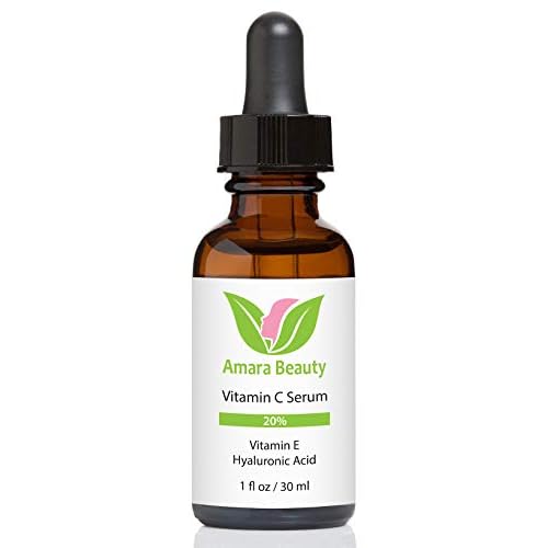 Vitamin C Serum for Face 20% with Hyaluronic Acid & Vitamin E, 1 fl. oz. (Pack of 2)