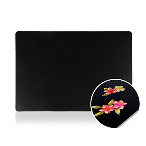10 Sheet Plastic Nail Art Palette - Black Practice Board