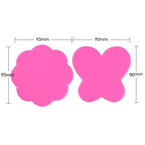 8Pcs Silicone Makeup Mixing Palette Pads - Nail Art & Paint