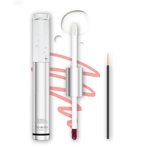 2 In 1 Peel Off Lip Stain & Gloss Duo - Waterproof Long-Lasting Tint