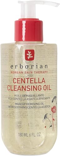 Erborian - Cleansing Oil - Facial Makeup Remover with Hydrating & Soothing Centella Asiatica Extract - Waterproof Purifying Cleanser Removes Excess Sebum & Impurities - Korean Skincare - 6 fl. oz