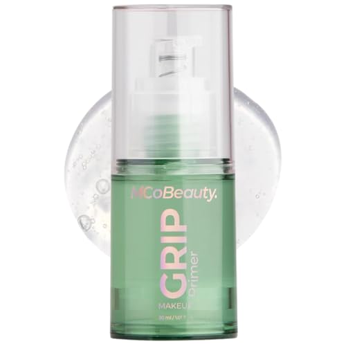 MCoBeauty - Grip Primer - Grippy Hold Lightweight Makeup Primer - Hydrating Gel Base Face Primer with Moisturizing Ingredients - Aloe Vera, Niacinamide & Vitamin E - Preps Skin for Long-Lasting Makeup