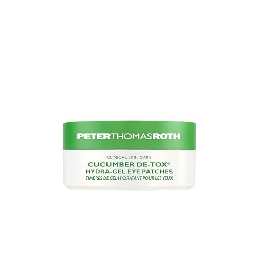 Peter Thomas Roth | Cucumber De-Tox Hydra-Gel | Soothing Under-Eye Patches for Puffiness, Dark Circles, Fine Lines and Wrinkles, 60 Count (Pack of 1)
