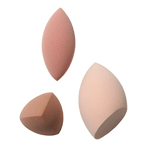 e.l.f. Total Sponge Set - 3 Makeup Sponges for Foundation & Concealer
