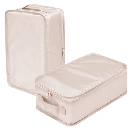 Travel Shoe Bag with Handle - Holds 2 Pairs, Water-Resistant & Breathable