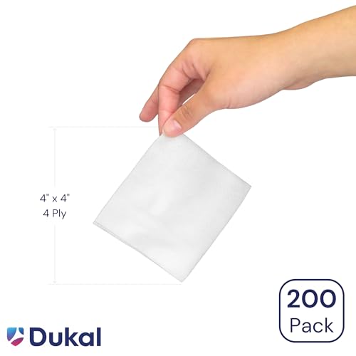 Dukal Beauty Wipes 4x4" - 200 Pack Soft Non-Woven