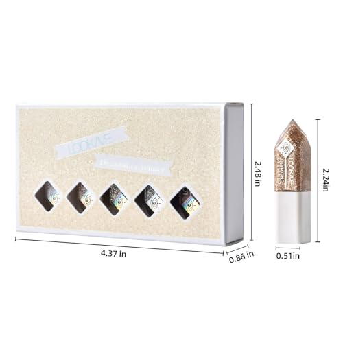 Liquid Glitter Eyeliner Set, 5 Colors Waterproof Shimmer