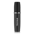 Travalo LUX Perfume Atomizer - Leak-Proof and TSA Approved for Air Travel - Reusable Airtight Easy Fill Mini Pump Sprayer - Lightweight Portable - Brushed Polished Metal Alloy Outer Shell - Black