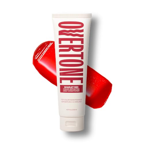 OVERTONE Scarlet Red Color Depositing Conditioner - Vegan & Hydrating