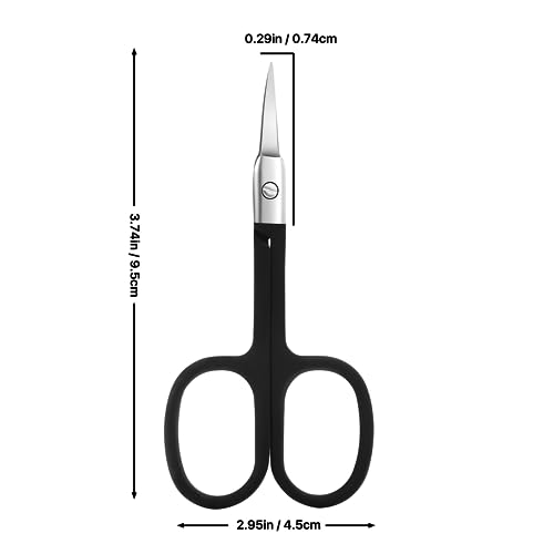 Nose Hair Trimmer for Women and Men, Premium Grooming Scissors with Curved Tip Clippers for Facial Hair,Eyebrow, Nose Hair, Mustache, Beard, Eyelashes, Ear