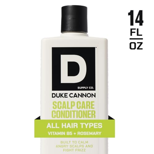 Duke Cannon Superior Grade Scalp Care Conditioner for Men, 14 oz ? Vitamin B5 for Hydration, Rosemary & Arnica for Scalp Soothing, Shea Butter & Coconut Oil for Moisture, Sulfate-Free