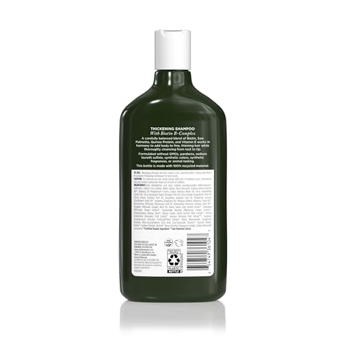 Avalon Organics All Natural Biotin B-Complex Therapy Shampoo, 11 Fl Oz