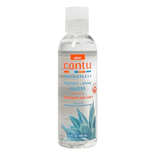 Cantu Weightless Protect + Shine Gloss, 3.4 Fl Oz (100ml)