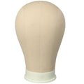 24 Inch Canvas Block Wig Head Mannequin with Mount Hole