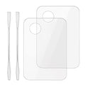 Acrylic Makeup Mixing Palette Set with Spatula - 2 Pcs