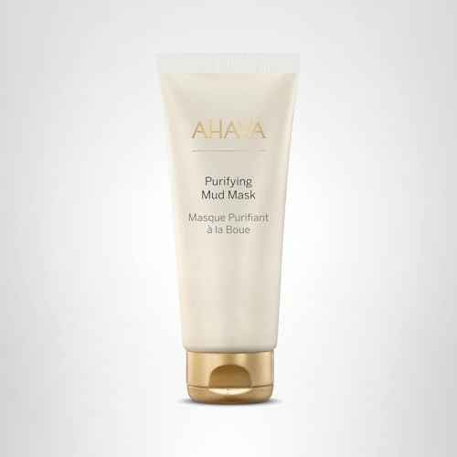AHAVA Purifying Mud Mask - Indulging Mud Mask Cleaning & Purifying the Skin, Soothes, Softens & Clarifies, Enriched with Exclusive Osmoter, Dead Sea Mud, Aloe Vera, Vitamin B5 & Jojoba Oil, 3.4 Fl.Oz