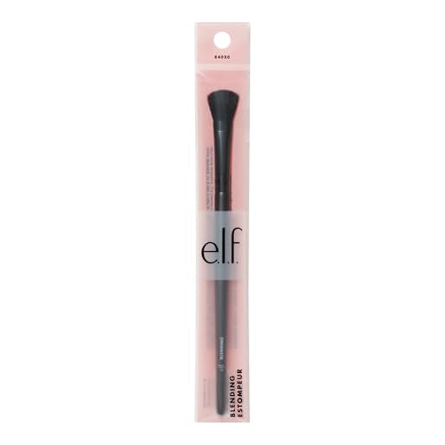 e.l.f. Blending Brush, Makeup Brush For Blending Eyeshadow & Concealer, Dome-Shaped, Made With Synthetic Bristles, Vegan & Cruelty-Free