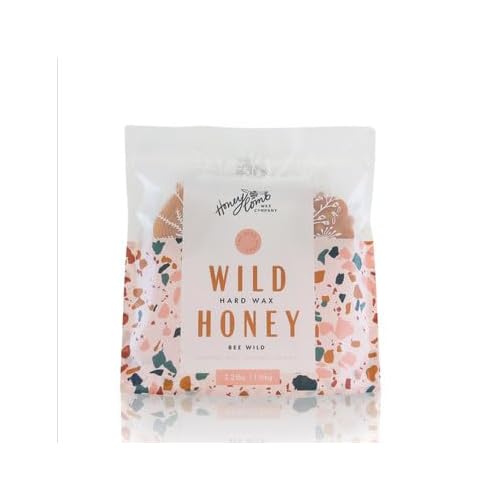 Honeycomb's Professional Hard Wax, All-Purpose, No Strips Needed, Solid Wax Honey Smooth Texture, Easy Removal, Peel-Off Wax (Wild Honey, 35.2 Ounce (Pack of 1))