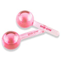 Skin Gym Ice Globe Beauty Balls, Pink Liquid Cryocicles, Cooling Face Roller for Smooth Skin & Enhanced Glow