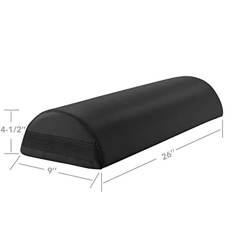 Saloniture Jumbo Half Round Massage Bolster Pillow - 26x9x4.5"