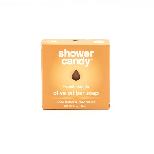 French Vanilla Bar Soap - 5.0 oz Natural Body Wash Bar - Made in USA - Olive Oil, Shea Butter, Coconut Oil
