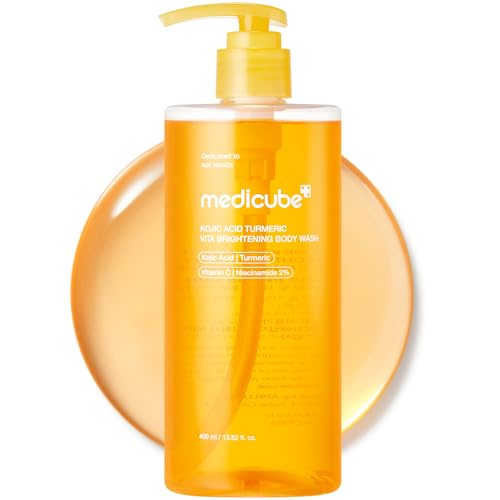 medicube Kojic Acid Turmeric Body Wash | Brightening Shower Gel 13.5oz