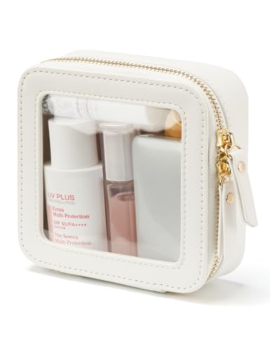 Small Clear Makeup Bag, Mini Cosmetic Pouch for Purse