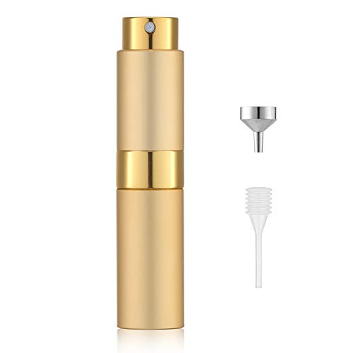8ml Refillable Perfume Atomizer Spray Bottle Gold