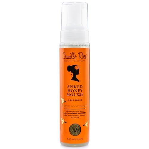 Camille Rose Spiked Honey Mousse - Curl & Frizz Control, 8 oz