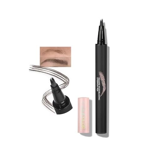 Anglicolor Microblading Eyebrow Pen Easy To Use,Eyebrow Pen Natural,Eyebrow Brush PenTo Hair-Like Strokes, Long-Lasting,Quick Drying,Outlining Filling Eyebrow Makeup 01 CARAMEL BLONDE