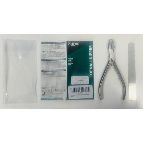 Ingrown Nail Clippers for Men with Ingrown Toenails ? Blizzard Podiatrist Toenail Clipper Set German Forged (15cm - Arrow Point - Smooth)