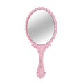 Handheld Mirror with Handle, 10in Vintage Compact Makeup Mirror